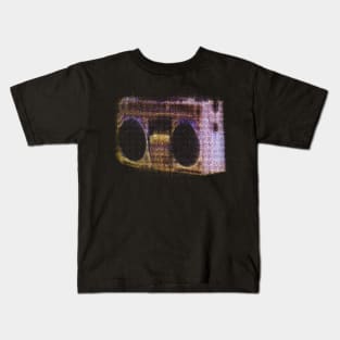 Boombox  /// Retro Style 80s Glitch Design Kids T-Shirt